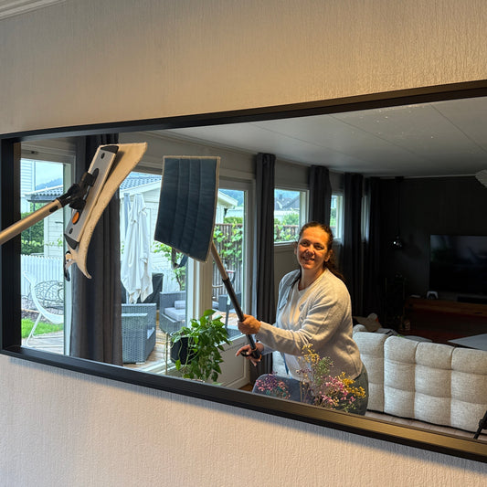 Mikrofibermopp til glass