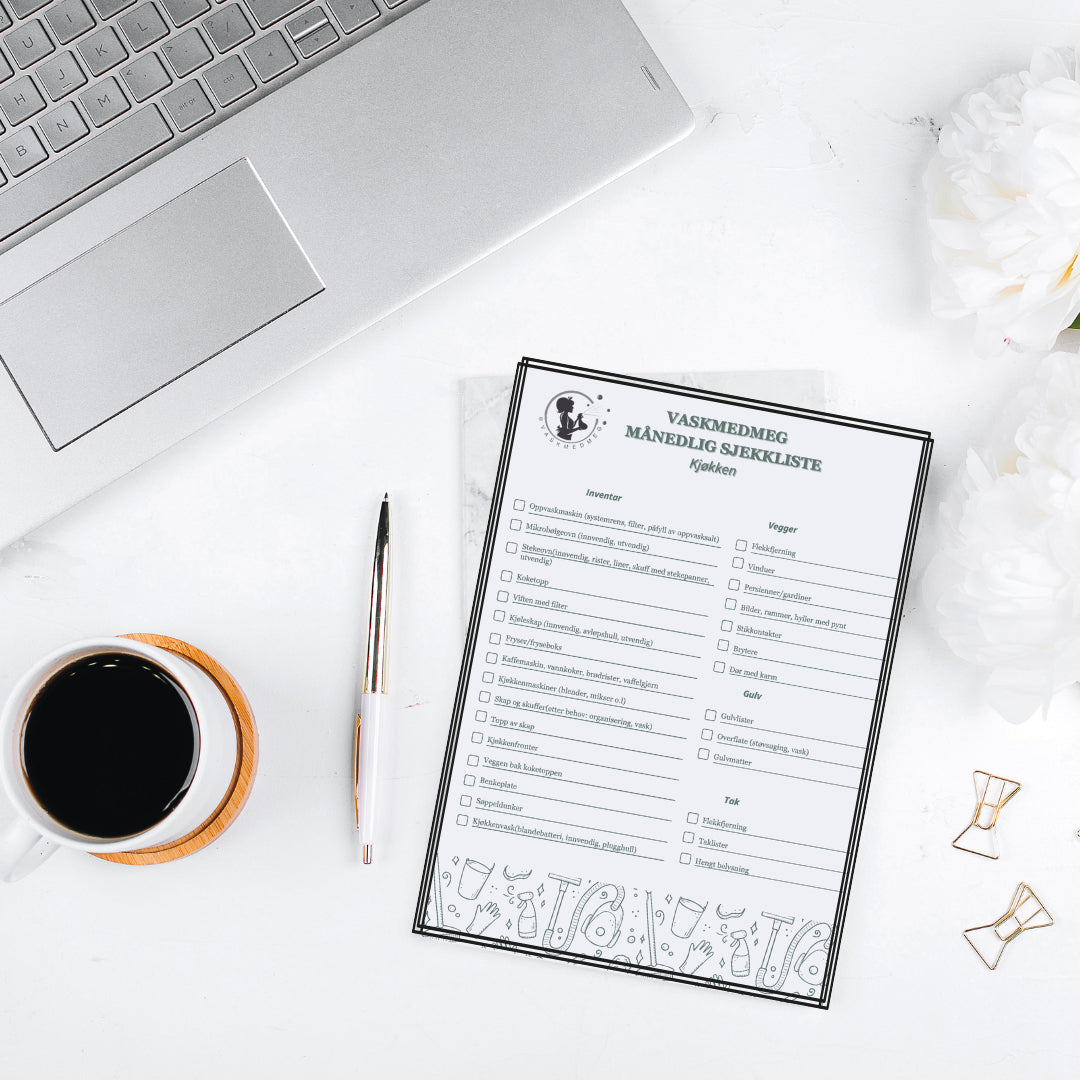 Månedelig sjekkliste - kjøkken